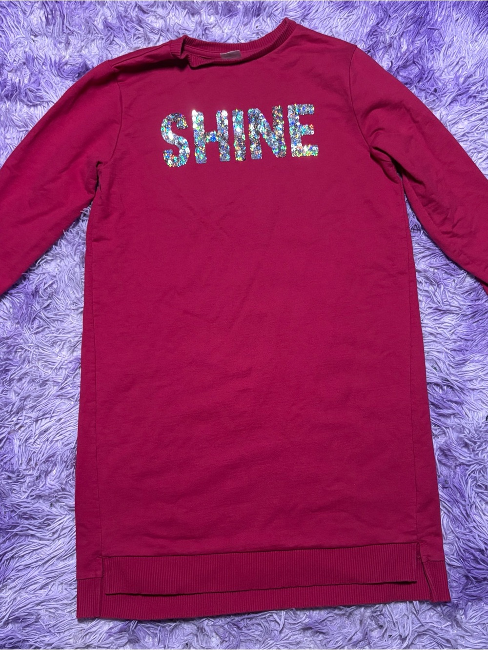 wonder nation Long Sleeve 'SHINE' Top - Magenta